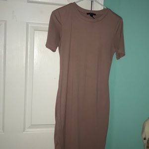 Rose Gold Forever 21 Shirt Dress